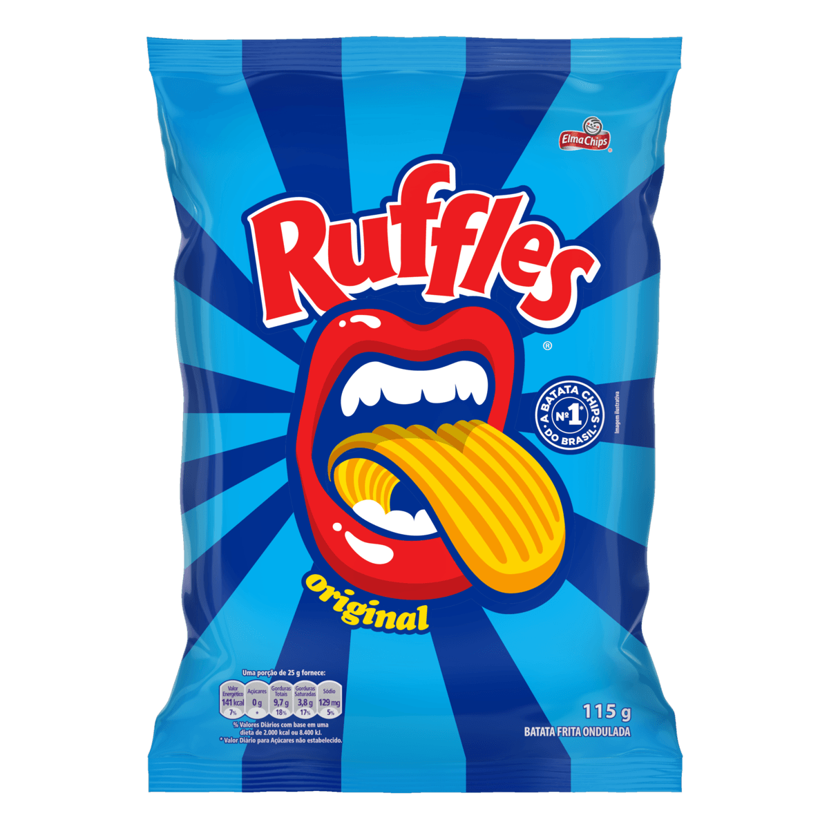 Batata Frita Ondulada Original Ruffles Pacote 115G