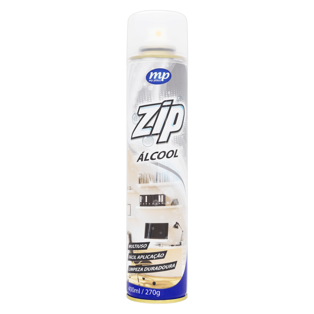 Álcool Spray Zip Clean 400mL